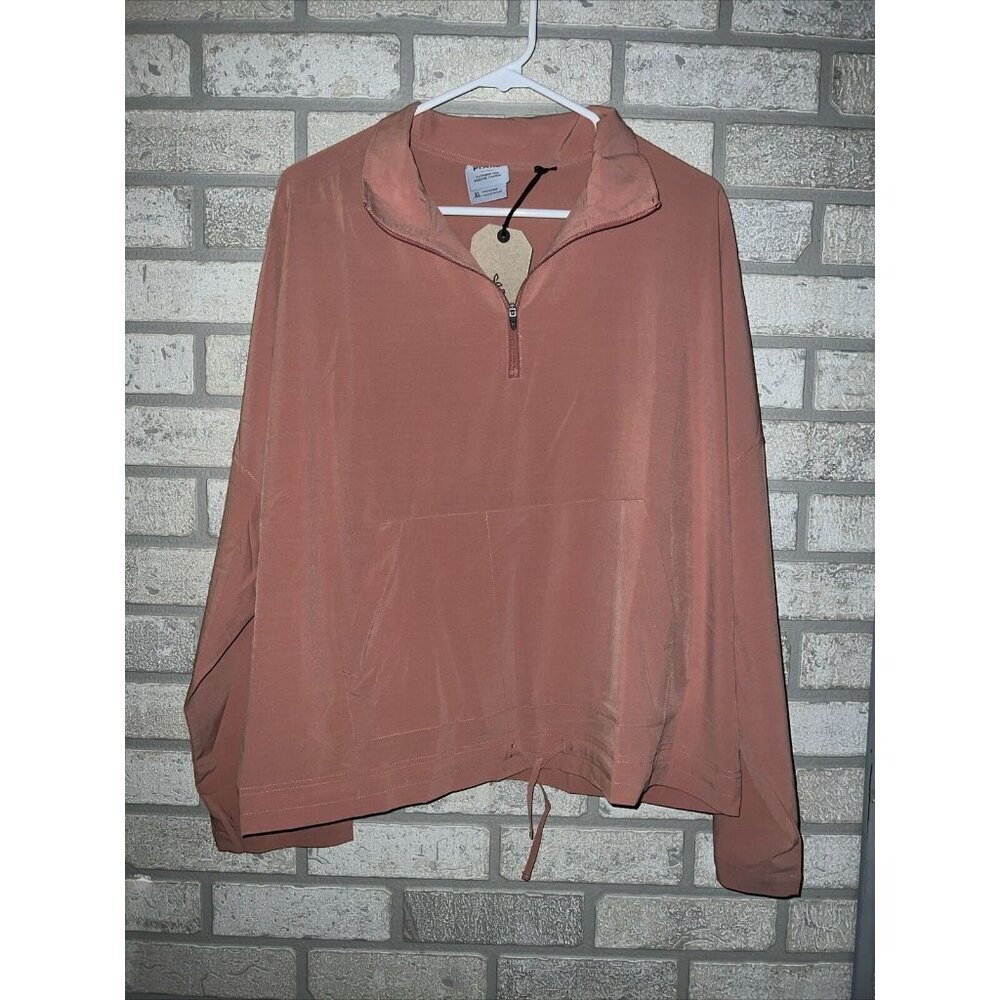 prAna Women’s Railay Pullover 1/4 Zip 1 Zip Pocket 1 Regular Tie Bottom Size XL